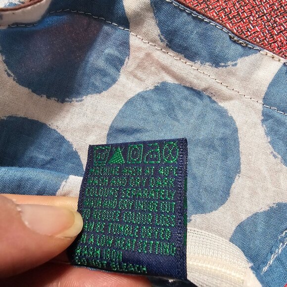 Boden Retro Y2K Babydoll Blouse US Sz 8 Blue‎ Polka Dot Sleeveless Preppy Summer - Picture 8 of 10